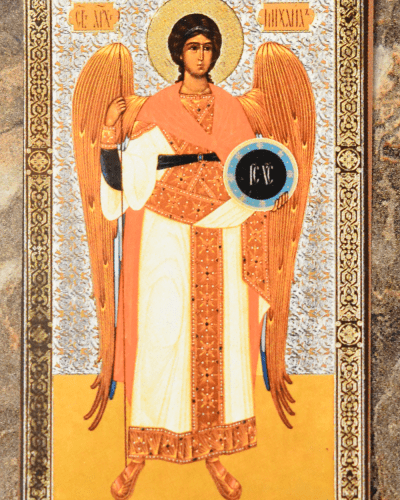 Kišeninė ikonytė Arkangelas Michaelis